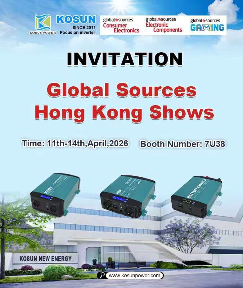 KOSUN será apresentado nos 2026 Global Sources Hong Kong Shows